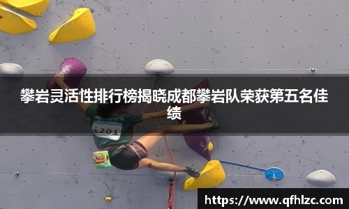 攀岩灵活性排行榜揭晓成都攀岩队荣获第五名佳绩